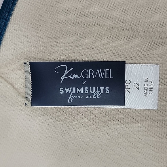 QVC Swim Qvc Kim Gravel Swimsuit For All Tankini And Brief Set